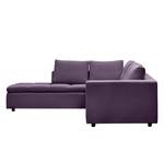 Ecksofa Brooklyn IV Webstoff Webstoff Anda II: Violett - Breite: 247 cm - Ottomane davorstehend links