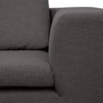 Ecksofa Brooklyn IV Webstoff Webstoff Anda II: Anthrazit - Breite: 312 cm - Ottomane davorstehend links