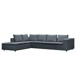 Ecksofa Brooklyn IV Webstoff Webstoff Anda II: Grau - Breite: 312 cm - Ottomane davorstehend links