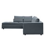 Ecksofa Brooklyn IV Webstoff Webstoff Anda II: Grau - Breite: 312 cm - Ottomane davorstehend links