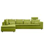 Ecksofa Brooklyn IV Webstoff Webstoff Anda II: Grün - Breite: 312 cm - Ottomane davorstehend links