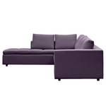 Ecksofa Brooklyn IV Webstoff Webstoff Anda II: Violett - Breite: 312 cm - Ottomane davorstehend links