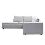 Ecksofa Brooklyn IV Webstoff Webstoff Saia: Hellgrau - Breite: 312 cm - Ottomane davorstehend links