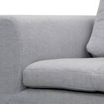 Ecksofa Brooklyn IV Webstoff Webstoff Saia: Hellgrau - Breite: 312 cm - Ottomane davorstehend links