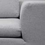 Ecksofa Brooklyn IV Webstoff Webstoff Saia: Hellgrau - Breite: 312 cm - Ottomane davorstehend links