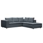 Ecksofa Brooklyn IV Webstoff Webstoff Anda II: Grau - Breite: 247 cm - Ottomane davorstehend rechts