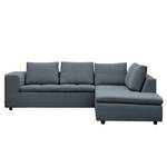 Ecksofa Brooklyn IV Webstoff Webstoff Anda II: Grau - Breite: 247 cm - Ottomane davorstehend rechts