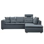 Ecksofa Brooklyn IV Webstoff Webstoff Anda II: Grau - Breite: 247 cm - Ottomane davorstehend rechts