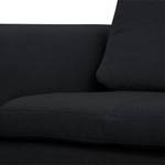 Ecksofa Brooklyn IV Webstoff Webstoff Saia: Anthrazit - Breite: 312 cm - Ottomane davorstehend rechts