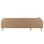 Ecksofa Cala I Strukturstoff Webstoff Osta: Cappuccino - Longchair davorstehend links - Beige