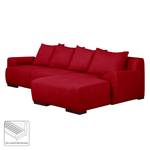 Ecksofa Caldelas Webstoff I Webstoff I - Rot - Longchair davorstehend rechts