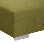 Ecksofa Campbell (mit Relaxfunktion) Flachgewebe - Khaki - Longchair davorstehend rechts