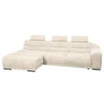 Ecksofa Carman Webstoff Webstoff - Beige - Longchair davorstehend links - Keine Funktion