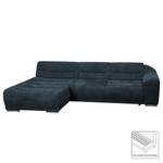 Ecksofa Carman Webstoff Webstoff - Dunkelblau - Longchair davorstehend links - Keine Funktion