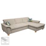 Ecksofa Charlo Antiklederlook - Longchair davorstehend rechts