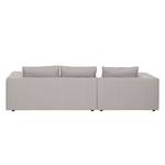 Ecksofa Columbia Webstoff Stoff Dara: Beige - Longchair davorstehend links