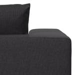 Ecksofa Columbia Webstoff Stoff Valura: Anthrazit - Longchair davorstehend links