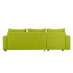 Ecksofa Crandon (mit Schlaffunktion) Webstoff - Stoff Zahira: Limette - Longchair davorstehend links