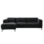 Ecksofa Crawford I Webstoff Webstoff Saia: Anthrazit - Breite: 255 cm - Longchair davorstehend links