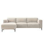 Ecksofa Crawford I Webstoff Webstoff Saia: Beige - Breite: 255 cm - Longchair davorstehend links