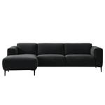 Ecksofa Crawford I Webstoff Webstoff Saia: Anthrazit - Breite: 285 cm - Longchair davorstehend links