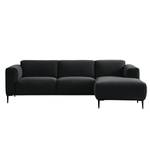 Ecksofa Crawford I Webstoff Webstoff Saia: Anthrazit - Breite: 255 cm - Longchair davorstehend rechts