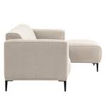 Ecksofa Crawford I Webstoff Webstoff Saia: Beige - Breite: 255 cm - Longchair davorstehend rechts