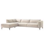 Ecksofa Crawford Iii Webstoff Webstoff Saia: Beige - Ottomane davorstehend links