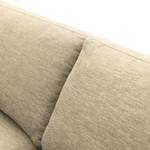 Ecksofa Mailín Webstoff Creme - Longchair davorstehend links