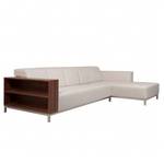 Ecksofa CX Webstoff Stoff Andra: Beige - Longchair davorstehend rechts