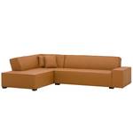 Ecksofa Dallas Echtleder Echtleder Gad: Cognac I - Longchair davorstehend links