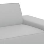 Ecksofa Dallas Echtleder Echtleder Gad: Grau - Longchair davorstehend links