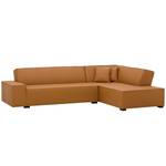 Ecksofa Dallas Echtleder Echtleder Gad: Cognac I - Longchair davorstehend rechts