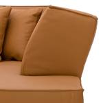 Ecksofa Dallas Echtleder Echtleder Gad: Cognac I - Longchair davorstehend rechts