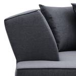 Ecksofa Dallas Webstoff Webstoff Milan: Anthrazit - Longchair davorstehend links