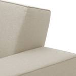 Canapé d'angle Dallas Tissu Tissu Selva : Beige - Méridienne courte à gauche (vue de face)