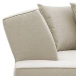 Ecksofa Dallas Webstoff Stoff Selva: Beige - Longchair davorstehend links