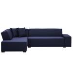 Ecksofa Dallas Webstoff Webstoff Milan: Dunkelblau - Longchair davorstehend links