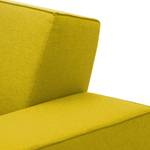 Ecksofa Dallas Webstoff Webstoff Milan: Gelb - Longchair davorstehend links