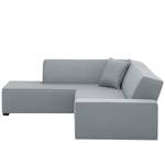 Ecksofa Dallas Webstoff Stoff Selva: Grau - Longchair davorstehend links