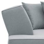 Ecksofa Dallas Webstoff Stoff Selva: Grau - Longchair davorstehend links