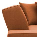 Ecksofa Dallas Webstoff Webstoff Milan: Rostbraun - Longchair davorstehend links