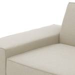 Hoekbank Dallas geweven stof Stof Selva: Beige - Longchair vooraanzicht rechts