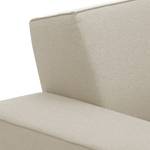Canapé d'angle Dallas Tissu Tissu Selva : Beige - Méridienne courte à droite (vue de face)