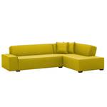 Ecksofa Dallas Webstoff Webstoff Milan: Gelb - Longchair davorstehend rechts