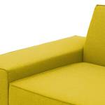 Ecksofa Dallas Webstoff Webstoff Milan: Gelb - Longchair davorstehend rechts
