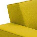Canapé d'angle Dallas Tissu Tissu Milan : Jaune - Méridienne courte à droite (vue de face)