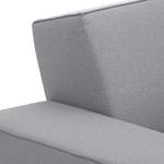 Canapé d'angle Dallas Tissu Tissu Ramira : Argenté - Méridienne courte à droite (vue de face)