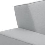 Canapé d'angle Dallas Tissu Tissu Selva : Gris argenté - Méridienne courte à droite (vue de face)