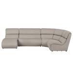 Ecksofa Davie Webstoff Cappuccino - Longchair davorstehend links